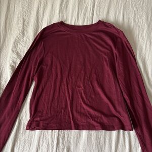 a new day Women's Maroon Long Sleeve Top